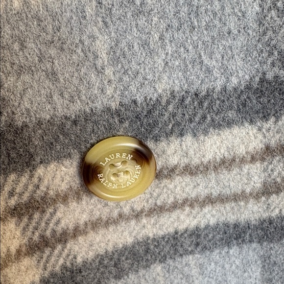 Lauren Ralph Lauren Wool Blend Double Breasted Plaid Coat - Picture 4 of 9